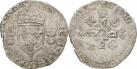 France Douzain aux croissants Henri II, Date incertaine, Limoges, Billon -