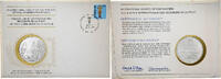 Colombie Medal + stamp Médaille + Timbre, Asso. Int. des Receveurs de la Poste, Argent -