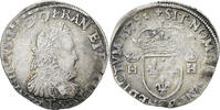 France Teston Henri III, Nantes, 3è type, Argent, Gadoury:492 -