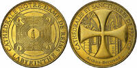 France Tourist token Reims - Cathédrale - Labyrinthe, Cupro-nickel -