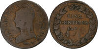 France 5 Centimes Dupré, Lyon, Surfrappe du Décime, Bronze -