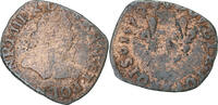 France Double Tournois Henri III, La Rochelle, Cuivre, Gadoury:455 -