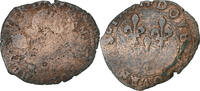 France Double Tournois Henri III, La Rochelle, Cuivre, Gadoury:455 -