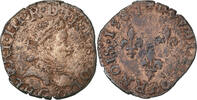 France Double Tournois Henri III, Poitiers, Cuivre, Gadoury:455 -