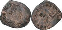 France Double Tournois Henri III, La Rochelle, Cuivre, Gadoury:455 -