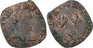 France Double Tournois Henri III, La Rochelle, Cuivre, Gadoury:455 -