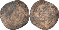 France Double Tournois Henri III, Bourges, Cuivre, Gadoury:455 -