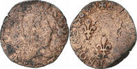 France Double Tournois Henri III, Tours, Cuivre, Gadoury:455 -