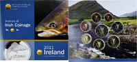 Irlande Coffret 1c. à 2€ Animals of Irish Coinage, Salmon, UNC -