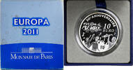 France 10 Euro fête de la musique, Monnaie de Paris, BE, Argent -