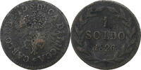 Italie Soldo République de Lucques, Carlo Ludovico I, Lucques, Cuivre -
