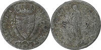 Italie 2 Soldi République de Gênes, Gênes, Argent, KM:282.2 -