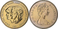 Royaume-Uni 25 New Pence Elizabeth II, Royal Wedding, Llantrisant -