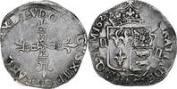 France 1/4 Ecu de Béarn Louis XIII, Morlaas, Argent, Gadoury:30 -