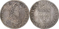 France 1/4 Écu à la mèche courte Louis XIV, Paris, Argent -