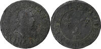 France Double Tournois Henri III, Paris, Cuivre, Gadoury:455 -