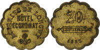 France 20 Centimes Aciéries de Longwy, Hôtel Economat, Laiton -