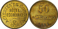 France 50 Centimes Aciéries de Longwy, Hôtel Economat, Laiton -