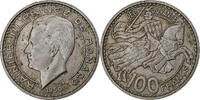 100 Francs 1950 Monnaie de Paris Monaco Rainier III, Monnaie de Paris, Kupfer-Nickel, SS+ SS+