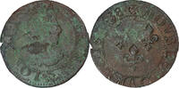 France Double Tournois Louis XIII, Troyes, Cuivre, Gadoury:11 -