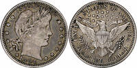 États-Unis Quarter Barber, Philadelphie, Argent, KM:114 -