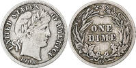 États-Unis Dime Barber, Denver, Argent, KM:113 -