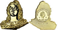 Cameroun 500 Francs CFA Elizabeth II, Marianne, Copper-Nickel Gilt -