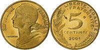 France 5 Centimes Marianne, Monnaie de Paris, BE, Bronze-Aluminium -