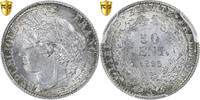 France 50 Centimes Cérès, Paris, Argent, PCGS, SPL+, Gadoury:419a -