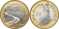 Finlande 5 Euro River Oulankajoki, BE, Vantaa, Bimétallique -