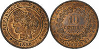 France 10 Centimes Cérès, Paris, Bronze, Gadoury:265a -