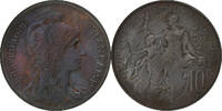 France 10 Centimes Daniel-Dupuis, Paris, Bronze, Gadoury:277 -