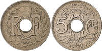 France 5 Centimes Lindauer, Paris, Petit module, Cupro-nickel -