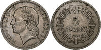 France 5 Francs Lavrillier, Paris, Nickel, Gadoury:760, KM:888 -