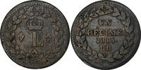France Décime. Louis XVIII, Strasbourg, Bronze, Gadoury:196a -