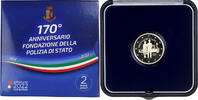 Italie 2 Euro Polizia di stato, BE, Rome, Bimétallique -