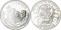 États-Unis Dollar Mont Rushmore, San Francisco, BE, Argent, KM:229 -