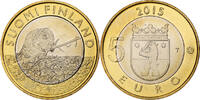 Finlande 5 Euro Beaver in Satakunta, Vantaa, Bimétallique, KM:240 -