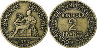 France 2 Francs Chambre de commerce, Paris, Cupro-Aluminium -
