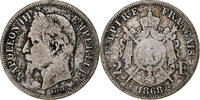 France 2 Francs Napoléon III, Paris, Argent, Gadoury:527, KM:807.1 -