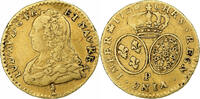 France 1/2 Louis d'or aux lunettes Louis XV, Dijon, Or, Gadoury:329 -