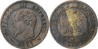 France Centime Napoléon III, Lille, Bronze, Gadoury:86, KM:775.7 -