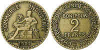 France 2 Francs Chambre de commerce, Paris, Cupro-Aluminium -