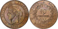 France 10 Centimes Cérès, Paris, Torche, Bronze, Gadoury:265a -