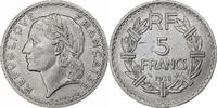 France 5 Francs Lavrillier, Paris, Nickel, Gadoury:760, KM:888 -
