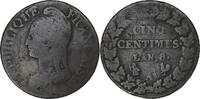 France 5 Centimes Dupré, Paris, Cuivre, Gadoury:126a -