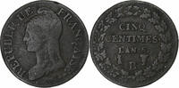 France 5 Centimes Dupré, Rouen, Cuivre, Gadoury:126 -