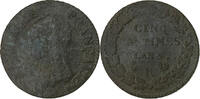 France 5 Centimes Dupré, Orléans, Cuivre, Gadoury:126 -