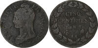 France 5 Centimes Dupré, Metz, Cuivre, Gadoury:126a -