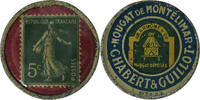 France timbre-monnaie 5 centimes Nougat de Montélimar Chabert & Guillot -